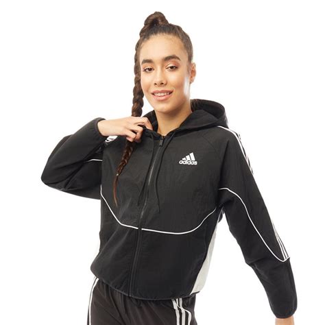 adidas hoodie dames zwart wit|Adidas sport hoodie.